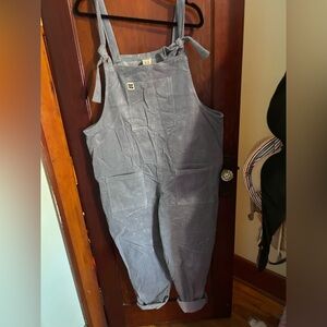 Lucy & Yak Corduroy Overalls - Dusty Blue